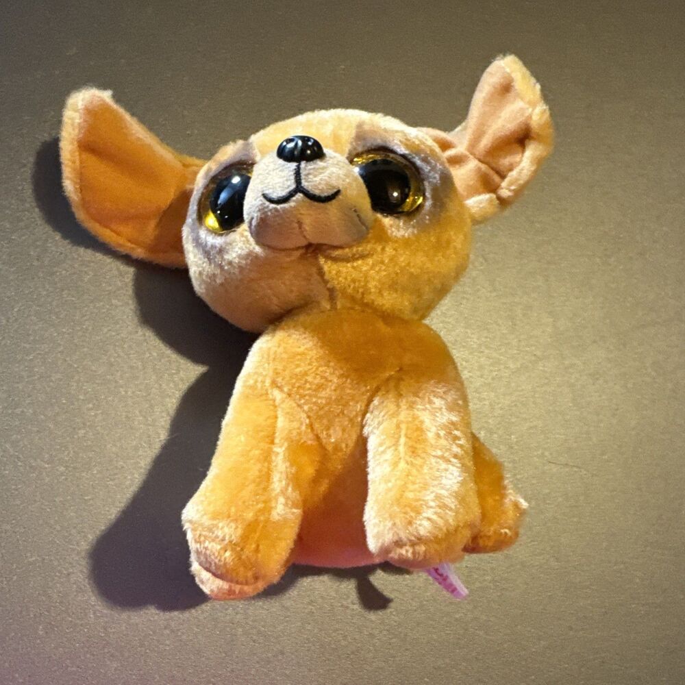 TY VelveTY Beanie Boos Babies ZUZU the PUPPY 6" Glitter Eye Stuffed  Plush
